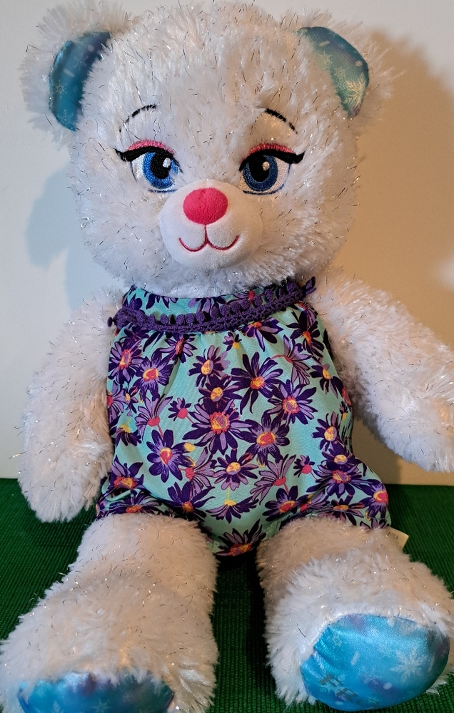 Build-A-Bear  Frozen White Sparkly soft 16" plush